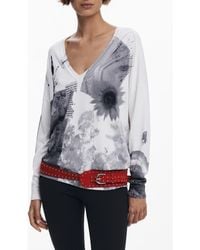 Desigual - Mixed Print Sweatshirt - Lyst