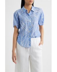 Cloth & Stone - Abstract Print Button-Up Top - Lyst