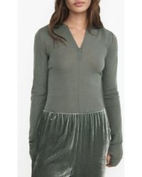 Mango - Wool Zip Hoodie - Lyst