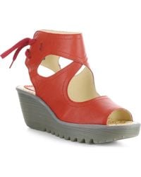 Fly London - Yulp Platform Wedge Sandal - Lyst