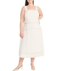 Maggy London - Sleeveless Yoke Skirt Midi Sundress - Lyst