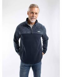 Weird Fish - Gilbert 1/4 Zip Printed Microfleece - Lyst