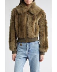 Zimmermann - Hypnotic Genuine Shearling Bomber Jacket - Lyst