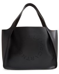 Stella McCartney - Perforated Logo Faux Leather Tote - Lyst