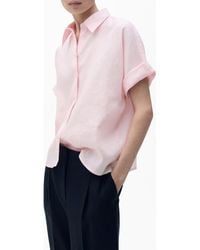 Mango - Pai Linen & Cotton Button-Up Shirt - Lyst