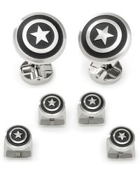 Cufflinks Inc. - X Marvel Captain America Shield Cuff Link & Stud Set - Lyst