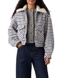 Levi's - '90S Shrunken Trucker Jacket With Faux Shearling Collar - Lyst