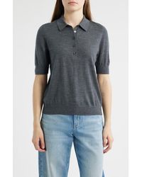 BOSS - Fidenka Virgin Wool Polo Sweater - Lyst