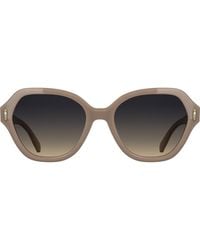 Longchamp - Roseau 56Mm Gradient Modified Rectangular Sunglasses - Lyst