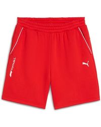 PUMA - Formula 1 Essential Logo Fleece Sweat Shorts - Lyst