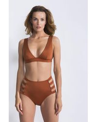 NESSI BYRD - V-Neck High-Waisted Cutout Bikini Set - Lyst