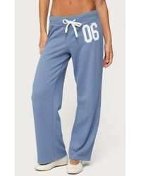 Edikted - 06 Wide Leg Cotton Blend Drawstring Sweatpants - Lyst