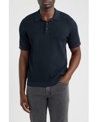 Rag & Bone - Harvey Rib Polo Sweater - Lyst