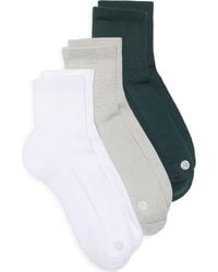 Zella - Assorted 3-Pack Half Crew Socks - Lyst
