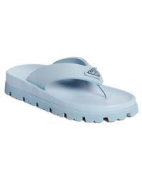 Prada - Lug Sole Flip Flop - Lyst