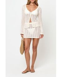 LSPACE - Nova Sheer Cotton Cover-Up Top - Lyst