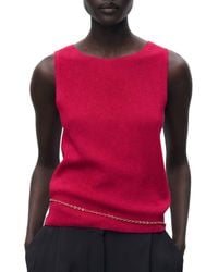 Mango - Fine Rib Sweater Tank - Lyst