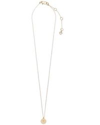 Kate Spade - Mini Initial Pendant Necklace - Lyst