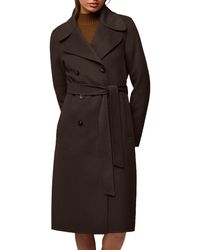 SOIA & KYO - Anna Wool Blend Trench Coat - Lyst