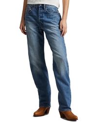 Polo Ralph Lauren - High Waist Relaxed Straight Leg Jeans - Lyst