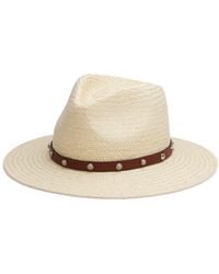 Rag & Bone - Cabochon Packable Straw Fedora - Lyst