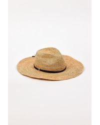 Hat Attack - Raffia Crochet Continental - Lyst