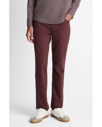 Vince - Dylan Slim Fit Peached Stretch Cotton Pants - Lyst