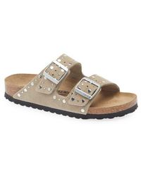 Birkenstock - Arizona Rivets Studded Slide Sandal - Lyst