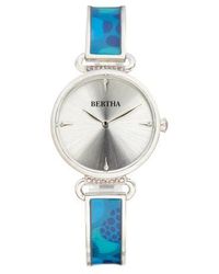 Bertha - Katherine Enamel-Designed Bracelet Watch - Lyst