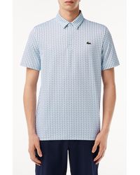 Lacoste - Regular Fit Print Stretch Polo Shirt - Lyst