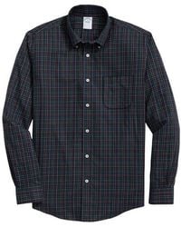 Brooks Brothers - Regular Fit Plaid Non-Iron Stretch Button-Down Shirt - Lyst