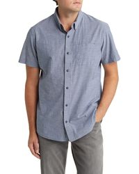 Travis Mathew - Kenilworth Short Sleeve Stretch Cotton Blend Button-up Shirt - Lyst