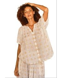 Ace & Jig - Salome Button Front Raglan Blouse - Lyst