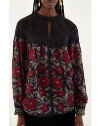 FARM Rio - Valentina Floral Cotton Button-Up Shirt - Lyst