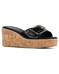 Donald J Pliner - Alfee Platform Wedge Slide Sandal - Lyst
