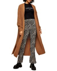 topshop stone maxi cardigan