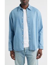 NN07 - Casper 50033 Relaxed Fit Denim Button-Up Shirt - Lyst