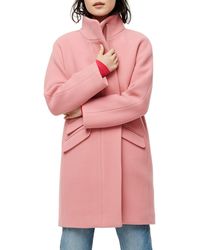 J.Crew Stadium Cloth Cocoon Coat - Pink