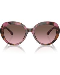 Michael Kors - San Lucas 56mm Gradient Round Sunglasses - Lyst