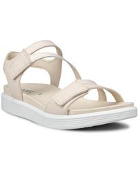Ecco - Soft Three Strap Sandal - Lyst