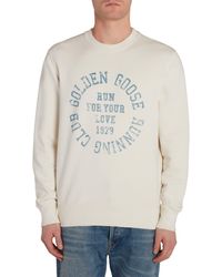 Golden Goose - Journey Running Club Distressed Graphic Sweatshirt - Lyst