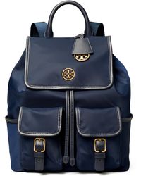 tilda printed nylon flap backpack