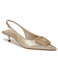 Sam Edelman - Kammie Slingback Pointed Toe Kitten Heel Pump - Lyst
