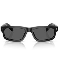 Prada - 57Mm Rectangular Sunglasses - Lyst
