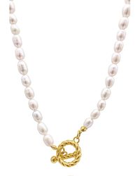 st. Moran - Julien Freshwater Pearl Toggle Necklace - Lyst