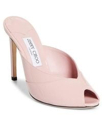 Jimmy Choo - Brigitte Peep Toe Mule - Lyst