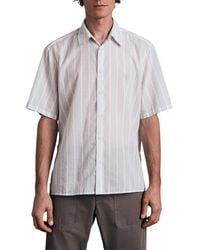 Rag & Bone - Dalton Stripe Short Sleeve Button-Up Shirt - Lyst
