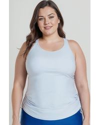 Calypsa - Plus Size Maya Tankini Swim Top With Built-In Bra - Lyst