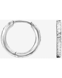 Dower & Hall - Medium Hammered Nomad Huggie Hoops - Lyst