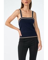 Trina Turk - Casady Square Neck Knit Cami - Lyst